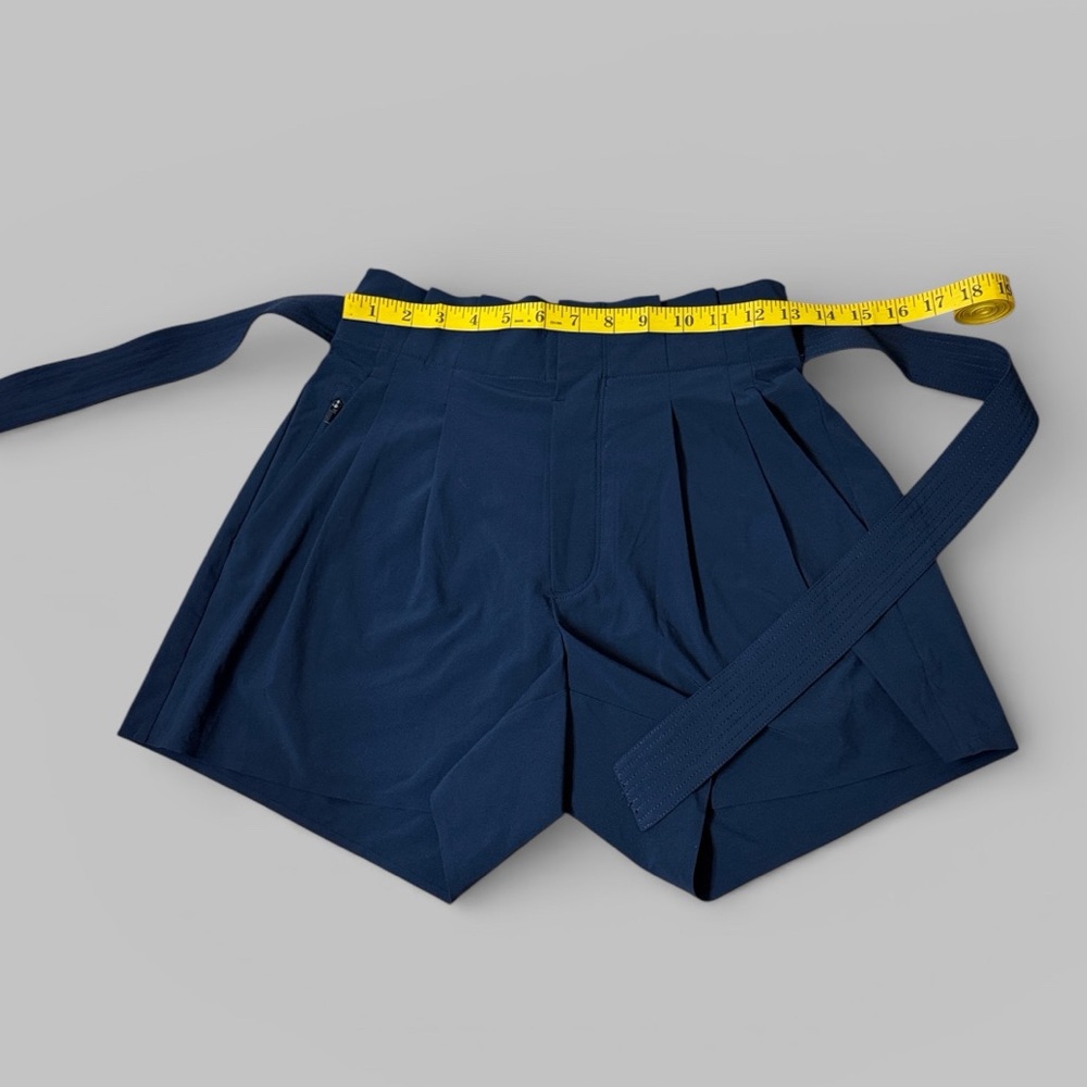 Athleta Navy Blue High-Waisted Skyline II Shorts - Picture 6 of 7